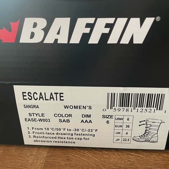 Baffin escalate winter boots NWT sangria red - Picture 2 of 9